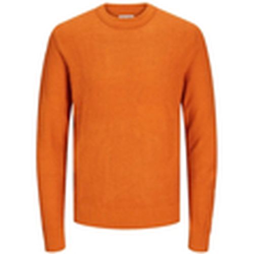 Jersey 12258569 JJROY KNIT CREW NECK MARMALADE para hombre - Jack & Jones - Modalova