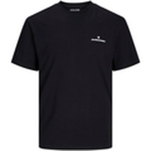 Camiseta 12265412 JCOALPHA BACK TEE SS CREW NECK BLACK para hombre - Jack & Jones - Modalova