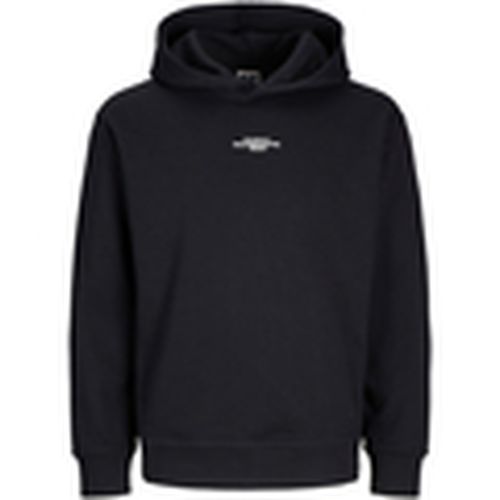 Jersey 12266504 JCOALPHA MOUNTAIN PRINT SWEAT HOOD BLACK para hombre - Jack & Jones - Modalova