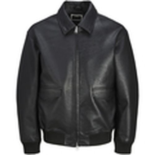 Cazadora 12262062 JCOCLEAR PU BOMBER JACKET BLACK para hombre - Jack & Jones - Modalova