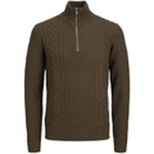 Jersey 12260826 JJCRAIG KNIT HALF ZIP CANTEEN para hombre - Jack & Jones - Modalova