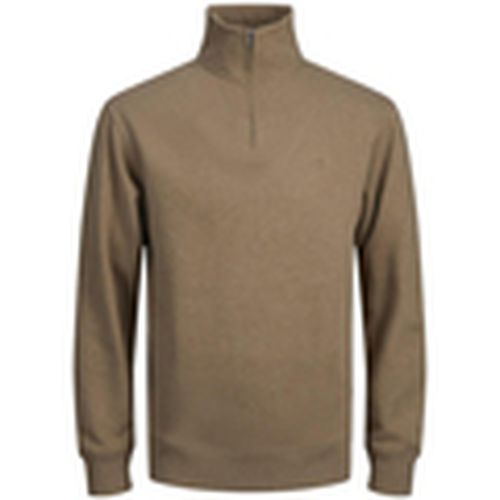 Jersey 12262791 JPRCCLOGAN SWEAT HALF ZIP SHITAKE para hombre - Jack & Jones - Modalova