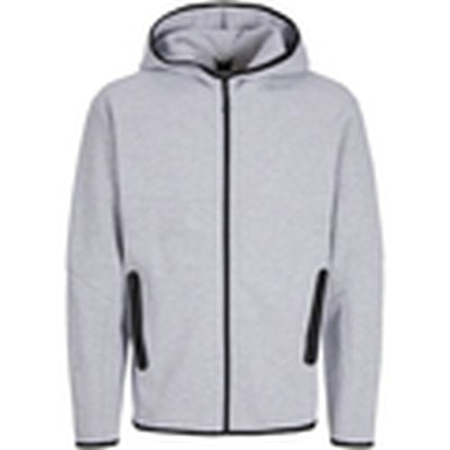 Jersey 12260150 JCOFUSION SWEAT ZIP HOOD NOOS LIGHT GREY para hombre - Jack & Jones - Modalova