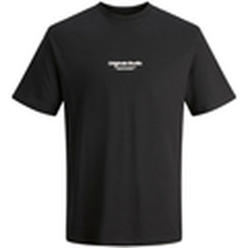 Camiseta 12240121 JORVESTERBRO TEE SS CREW NECK NOOS BLACK para hombre - Jack & Jones - Modalova