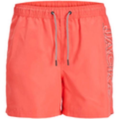 Bañador 12253118 JPSTFIJI JJSWIM DOUBLE LOGO SN LY HOT CORAL para hombre - Jack & Jones - Modalova