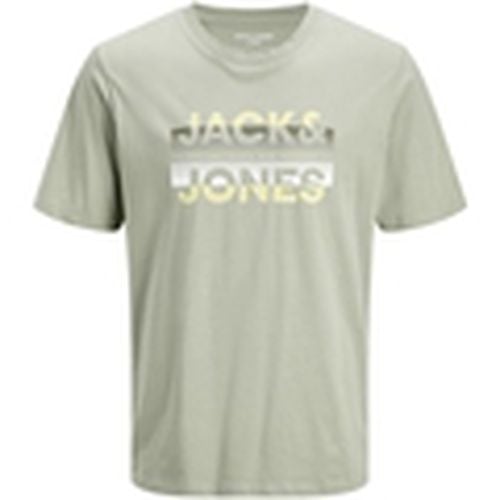 Camiseta 12267378 JCORAY COLOR TEE SS CREW NECK FST DESERT SAGE para hombre - Jack & Jones - Modalova