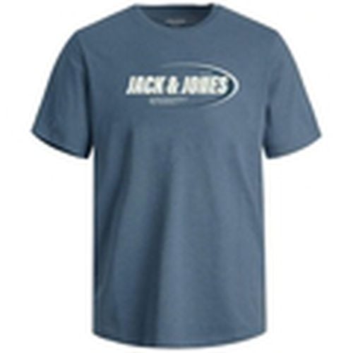 Camiseta 12267380 JCORAY BRANDING TEE SS CREW NECK FST FLINT STONE para hombre - Jack & Jones - Modalova