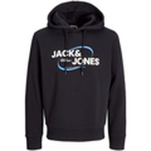 Jersey 12267547 JCORAY BRANDING SWEAT HOOD FST BLACK para hombre - Jack & Jones - Modalova