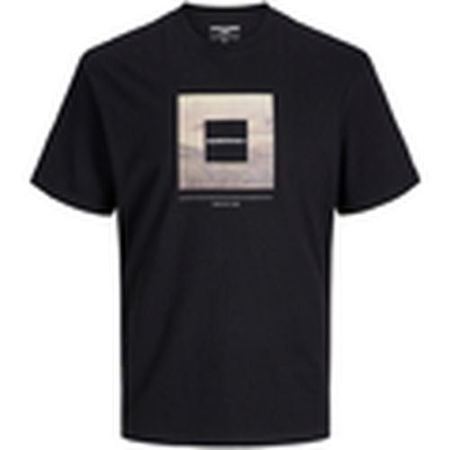 Camiseta 12265418 JCOALPHA PHOTO PRINT TEE SS CREW NECK BLACK para hombre - Jack & Jones - Modalova