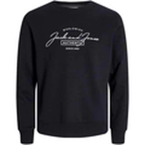 Jersey 12256837 JJFERRIS SWEAT CREW NECK BIG BLACK para hombre - Jack & Jones - Modalova