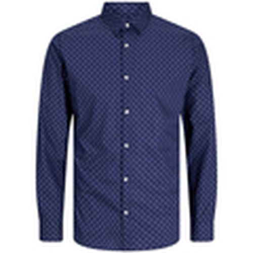 Camisa manga larga 12260131 JJJOE PRINT SHIRT LS AW24 NAVY BLAZER DITSY AOP para hombre - Jack & Jones - Modalova