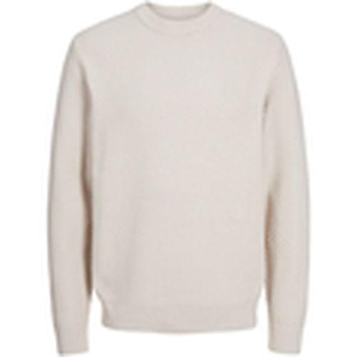 Jersey 12267322 JCOALPHA KNIT CREW NECK MOONBEAM para hombre - Jack & Jones - Modalova