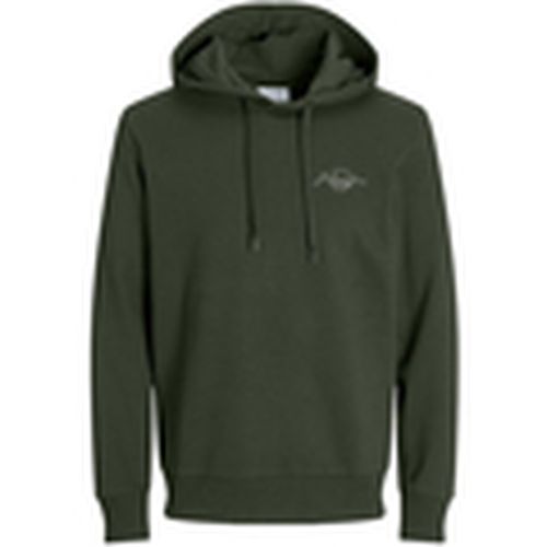 Jersey 12256838 JJFERRIS SWEAT HOOD KOMBU GREEN SMALL para hombre - Jack & Jones - Modalova