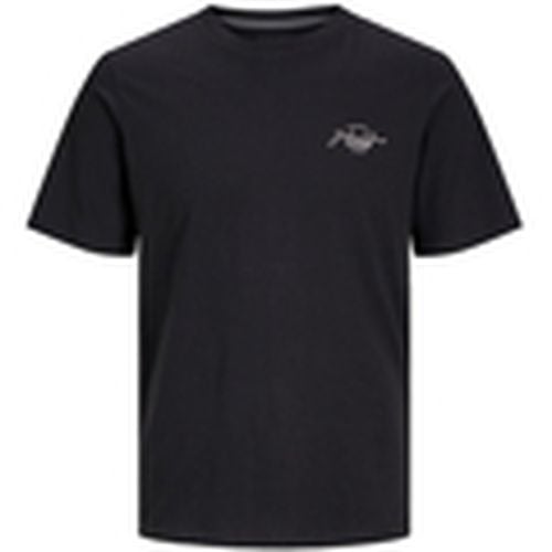 Camiseta 12256799 JJFERRIS TEE SS CREW NECK SMALL BLACK para hombre - Jack & Jones - Modalova