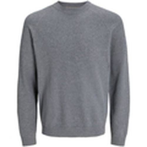 Jersey 12266511 JCOMAZER KNIT CREW NECK LIGHT GREY para hombre - Jack & Jones - Modalova