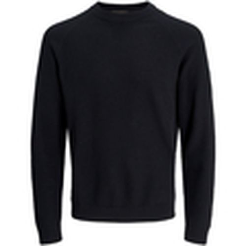 Jersey 12266511 JCOMAZER KNIT CREW NECK BLACK para hombre - Jack & Jones - Modalova