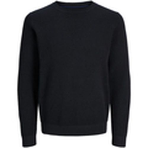 Jersey 12265328 JPRBLUNOAH KNIT CREW NECK BF LN BLACK para hombre - Jack & Jones - Modalova