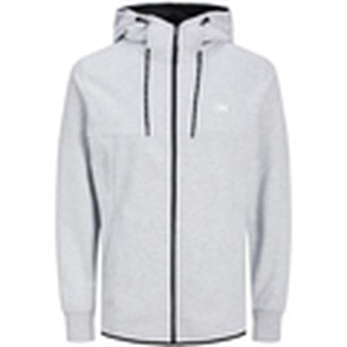 Jersey 12204926 JCOAIR SWEAT ZIP HOOD NOOS LIGHT GREY MELANGE para hombre - Jack & Jones - Modalova