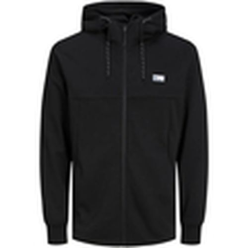 Jersey 12204926 JCOAIR SWEAT ZIP HOOD NOOS BLACK para hombre - Jack & Jones - Modalova