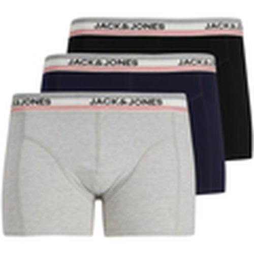 Boxer 12184527 JACLOUNGE STRIB WB TRUNKS 3 PACK SN para hombre - Jack & Jones - Modalova