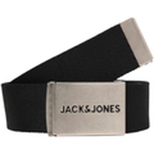 Cinturón 12270643 JACSIMON BELT LN STYD BLACK para hombre - Jack & Jones - Modalova