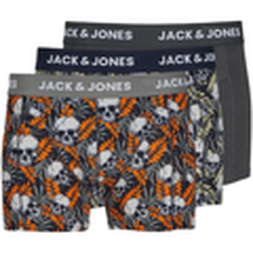 Boxer 12263738 JACHUGO SKULLS TRUNKS 3 PACK SN para hombre - Jack & Jones - Modalova