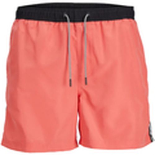 Bañador 12253129 JPSTFIJI JJSWIM BLACK TAPE LY SN HOT CORAL para hombre - Jack & Jones - Modalova