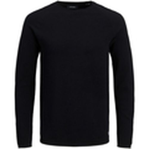 Jersey 12157321 JJEHILL KNIT CREW NECK NOOS BLACK para hombre - Jack & Jones - Modalova