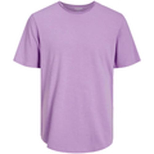 Camiseta 12182498 JJEBASHER TEE O-NECK SS NOOS PURPLE ROSE para hombre - Jack & Jones - Modalova