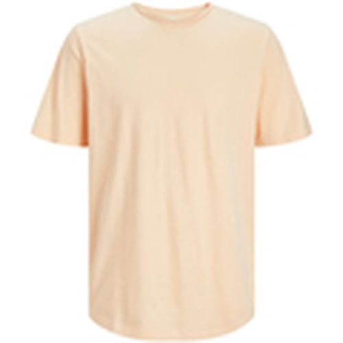 Camiseta 12182498 JJEBASHER TEE O-NECK SS NOOS APRICOT ICE para hombre - Jack & Jones - Modalova