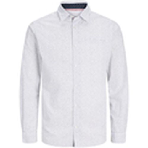 Camisa manga larga 12235969 JJEREMY DETAIL SHIRT LS NOOS BRIGHT WHITE para hombre - Jack & Jones - Modalova