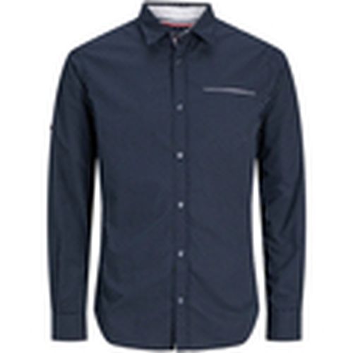 Camisa manga larga 12235969 JJEREMY DETAIL SHIRT LS NOOS SKY CAPTAIN para hombre - Jack & Jones - Modalova