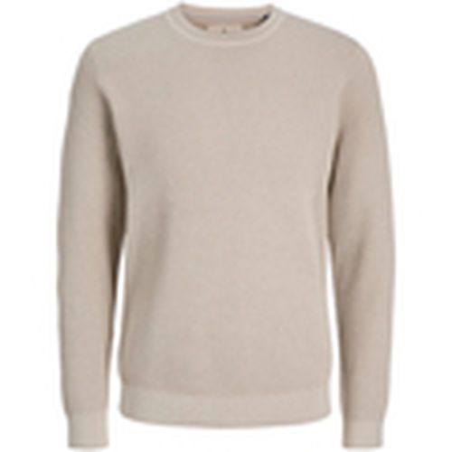 Jersey 12265328 JPRBLUNOAH KNIT CREW NECK BF LN FEATHER GREY para hombre - Jack & Jones - Modalova