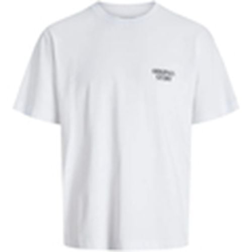 Camiseta 12277896 JORAUSTIN FONT TEE SS C.N STYD AW24 BRIGHT WHITE para hombre - Jack & Jones - Modalova