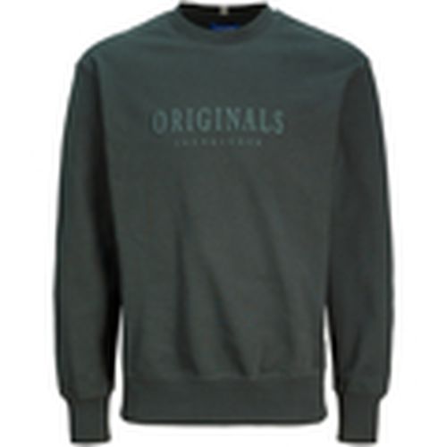 Jersey 12265756 JORFREDERIKSBERG SWEAT CREW NECK FOREST RIVER para hombre - Jack & Jones - Modalova