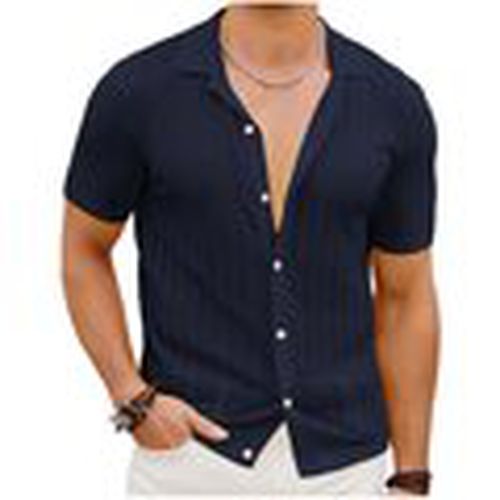 Camisa manga larga NX2113_Navy_Blue para hombre - Atom - Modalova