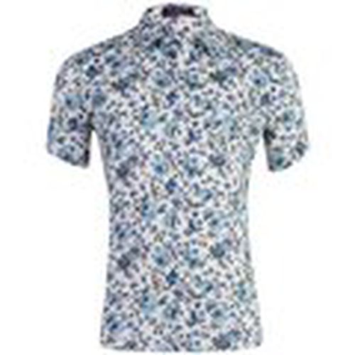 Camisa manga larga GD025-16_White_ _Blue_print_White_ _Blue_print para hombre - Atom - Modalova