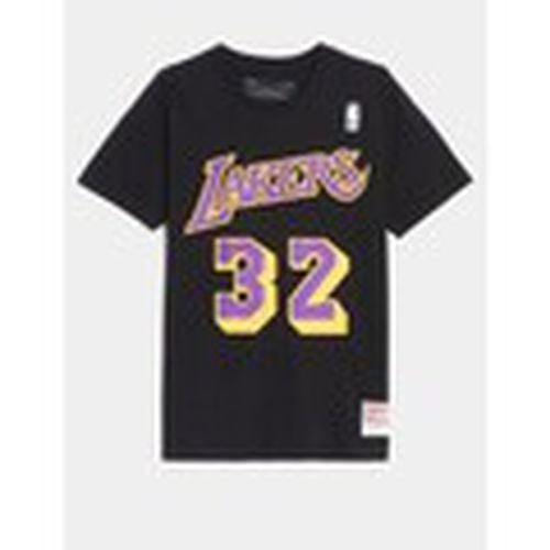 Camiseta Camiseta N N Tee Lakers Magic Johnson Negra para hombre - Mitchell And Ness - Modalova