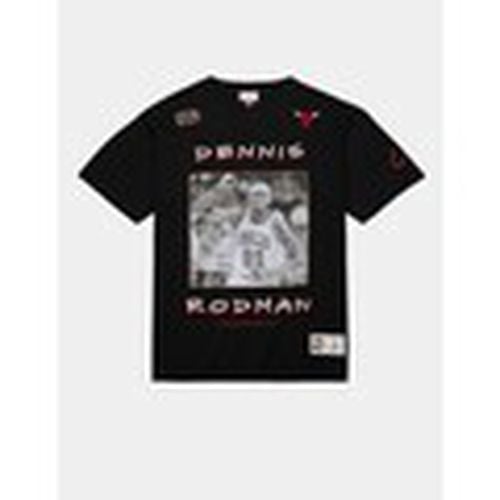 Camiseta Camiseta Chicago Bulls Rodman Photo Tee Negra para hombre - Mitchell And Ness - Modalova