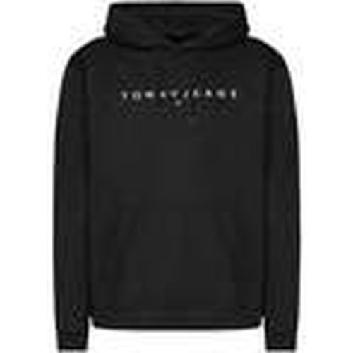 Jersey Logo Embroidery Hoodie Black para hombre - Tommy Jeans - Modalova