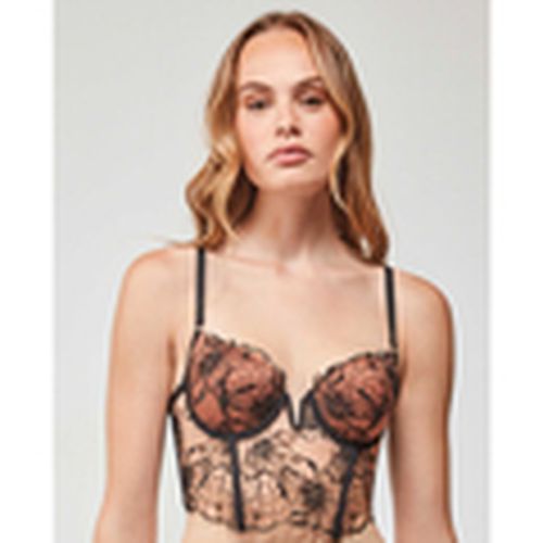 Sujetador Bustier bordado floral en copas B y C para mujer - Gisela - Modalova