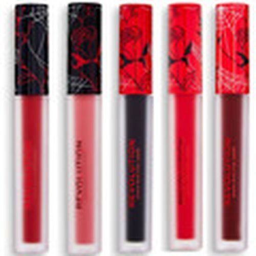 Pintalabios Set of 5 Vinyl Liquid Lipsticks - Nightmare / Bewitched para mujer - Makeup Revolution - Modalova