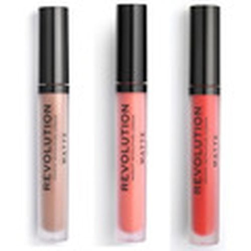 Gloss Set of 3 Matte Lip Glosses - 101 Piece of Cake / 107 RB para mujer - Makeup Revolution - Modalova