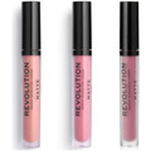 Gloss Set of 3 Matte Lip Glosses - 106 Glorified / 116 Dollho para mujer - Makeup Revolution - Modalova