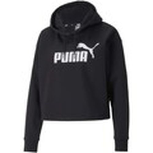 Jersey Ess Cropped Logo Hoodie Fl para mujer - Puma - Modalova