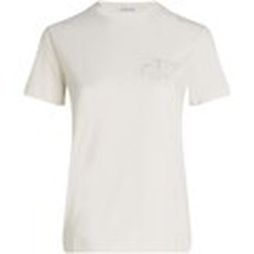 Camiseta Satin Applique Regul para mujer - Ck Jeans - Modalova