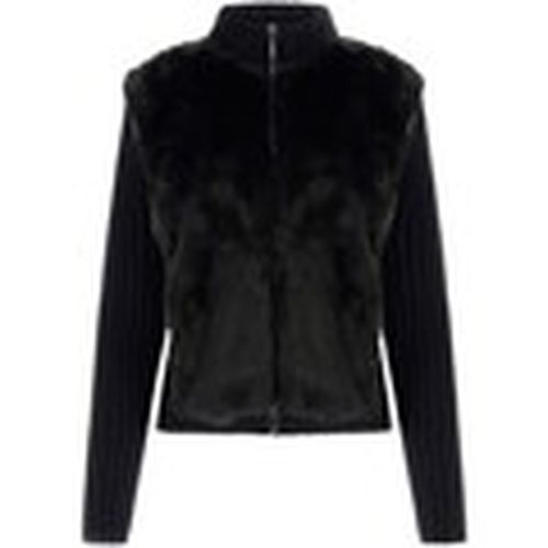 Jersey Ls Fur Mix Zip Frnt Mila Cardi para mujer - Guess - Modalova