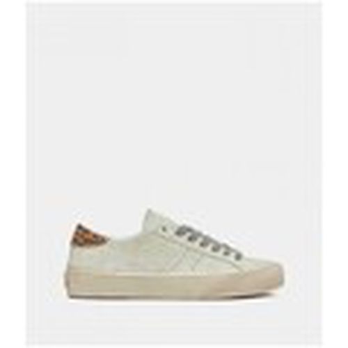 Deportivas Moda D.A.T.E. Hill Low Suede Cream para mujer - Date - Modalova