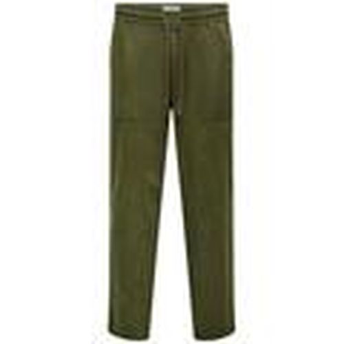 Pantalones 22030239-DustyOlive para hombre - Only And Sons - Modalova