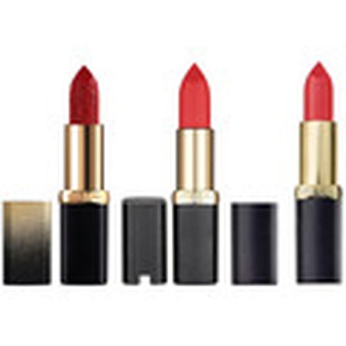 Pintalabios Set of 3 Color Riche Matte Lipsticks - 02 Celebration / para mujer - L'oréal - Modalova